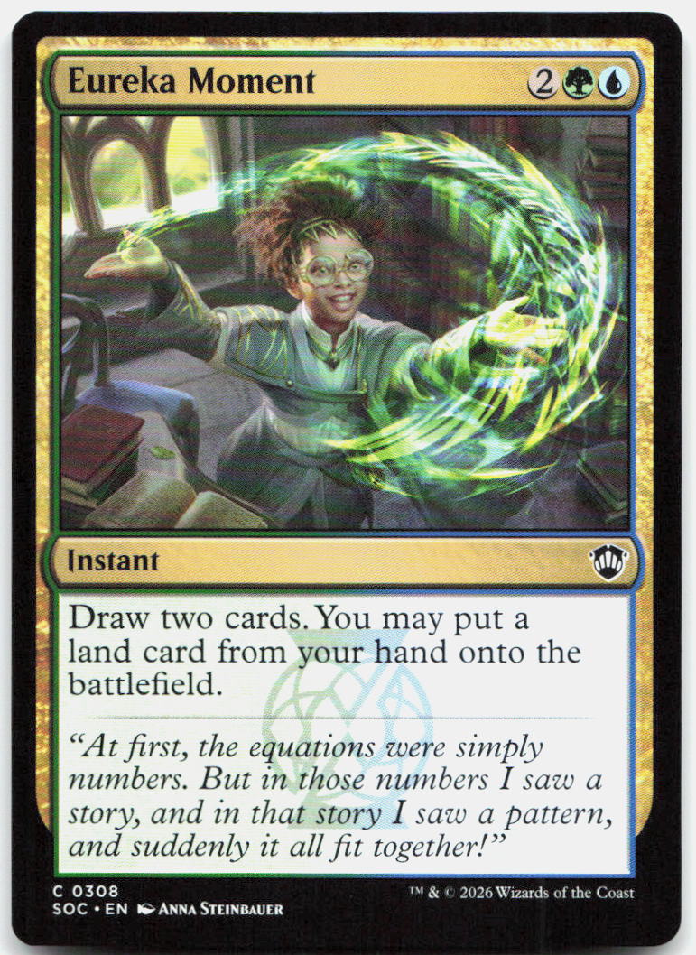 Eureka Moment NM C Commander: Secrets of Strixhaven 308