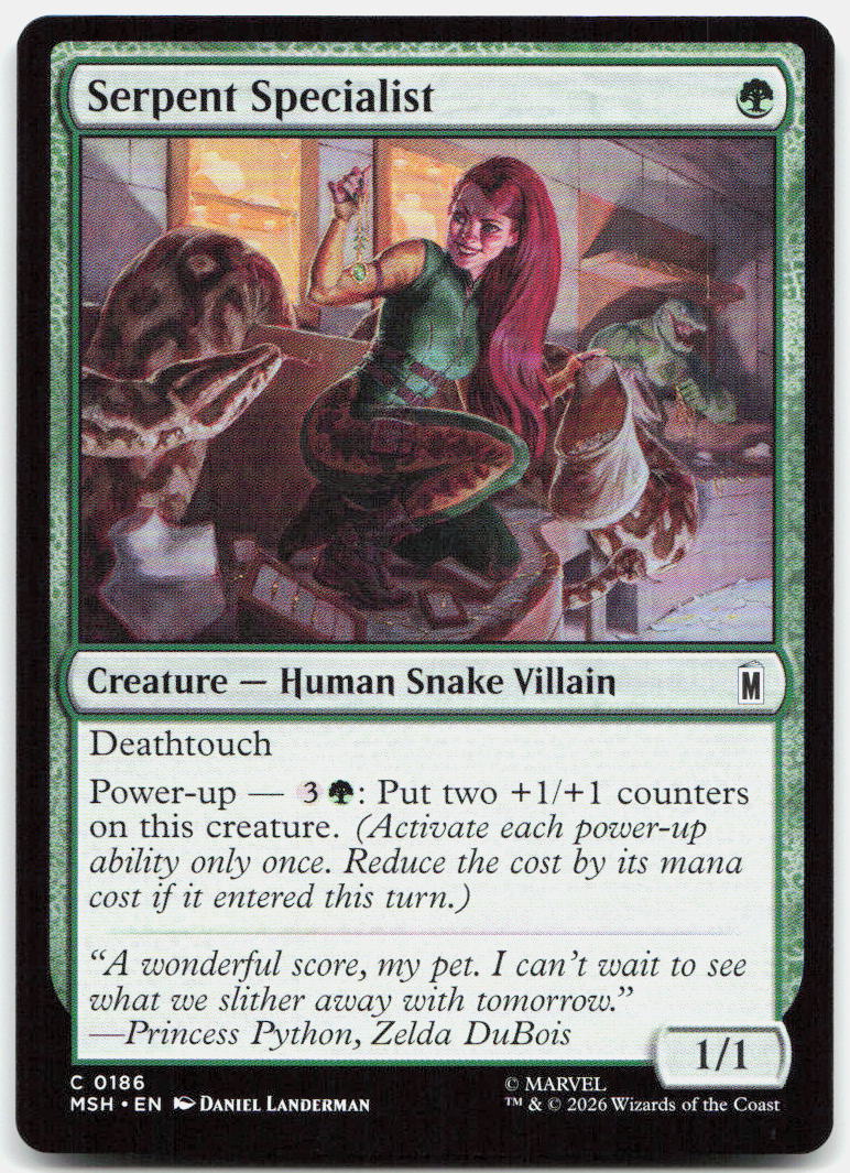 Serpent Specialist NM C Marvel Super Heroes 186