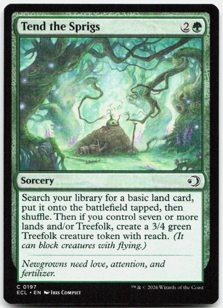 Tend the Sprigs NM C Lorwyn Eclipsed 197