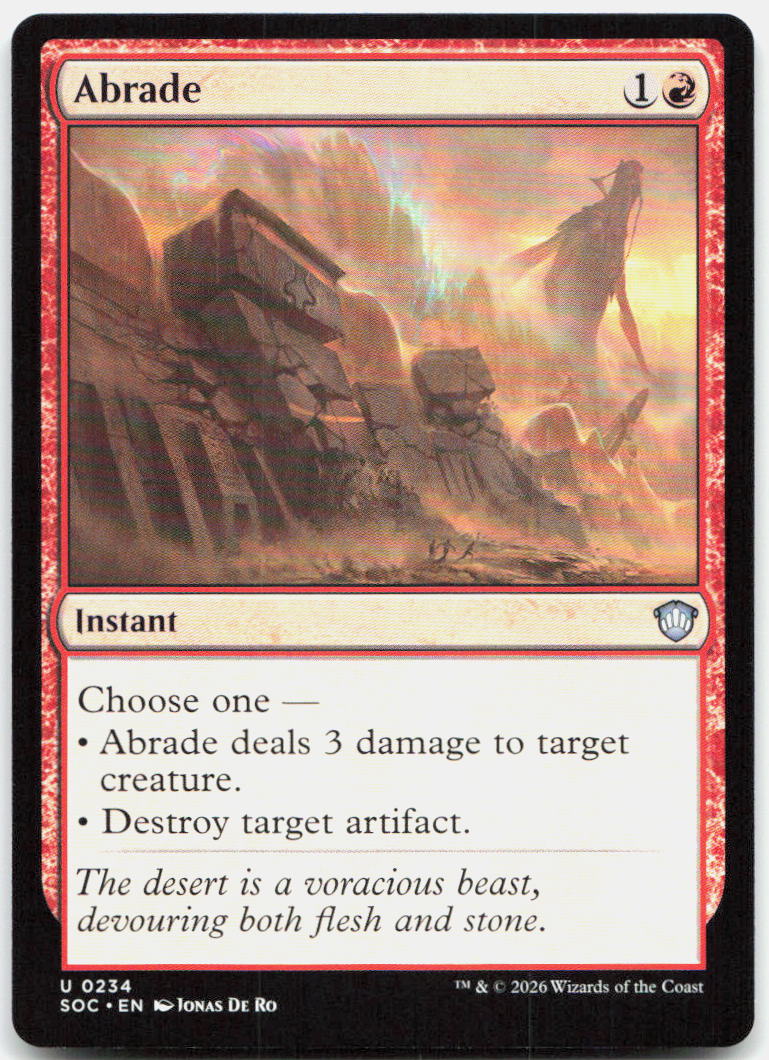 Abrade NM U Commander: Secrets of Strixhaven 234