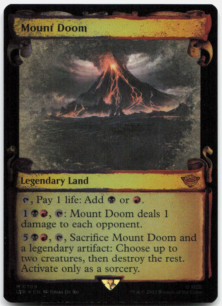 Mount Doom (Showcase Scrolls) NM Foil M : Tales of Middle-earth 709