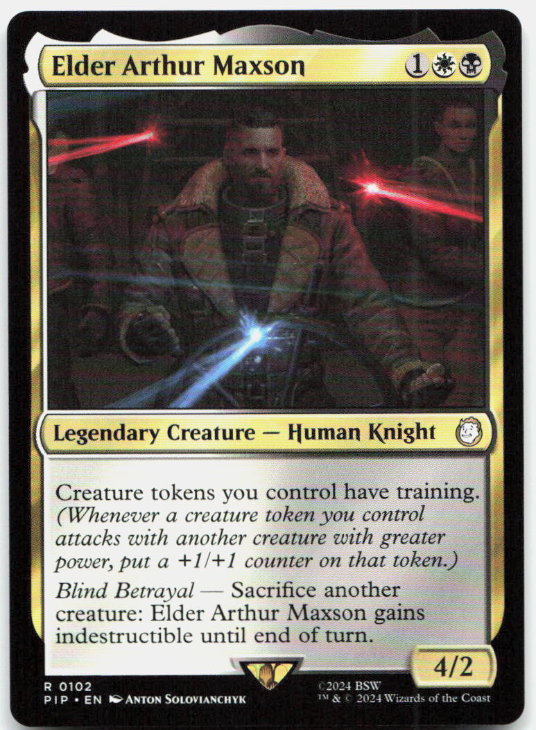 Elder Arthur Maxson NM R Universes Beyond: Fallout 102