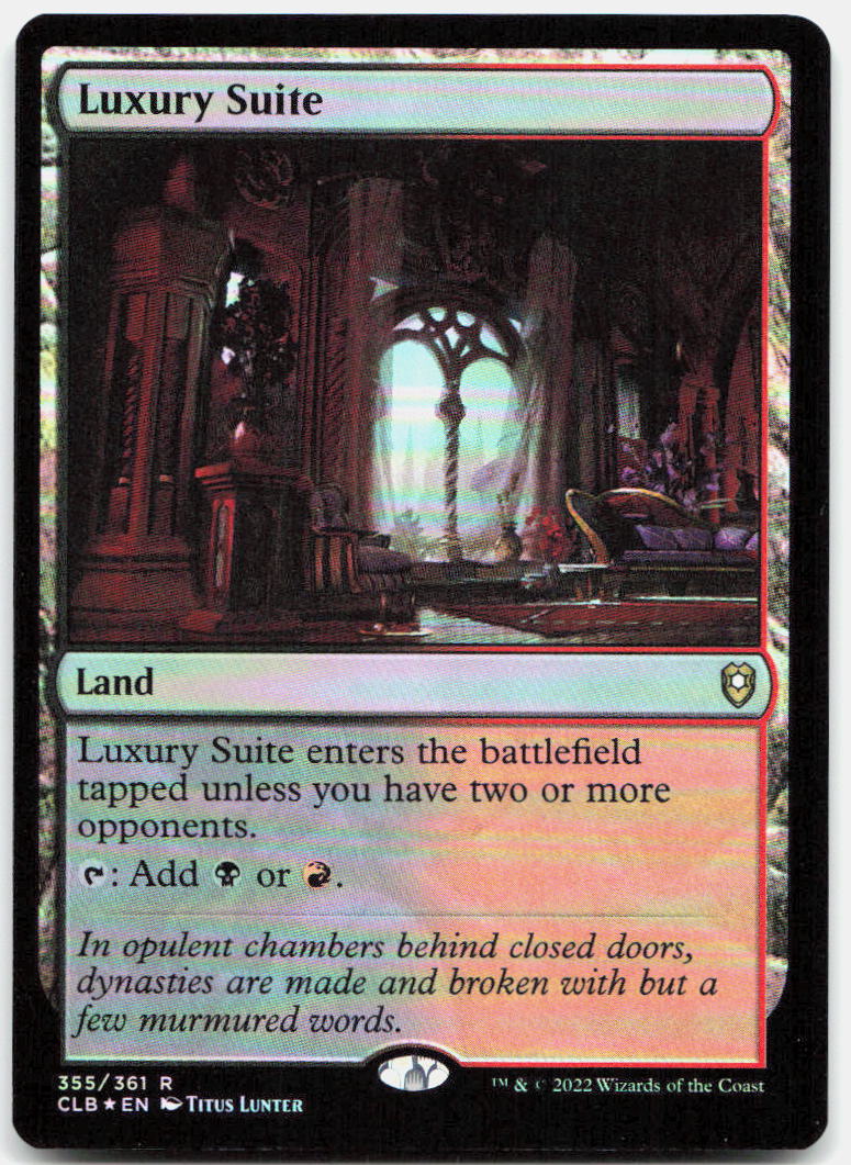 Luxury Suite NM Foil R Commander Legends: Battle for Baldur's Gate 355