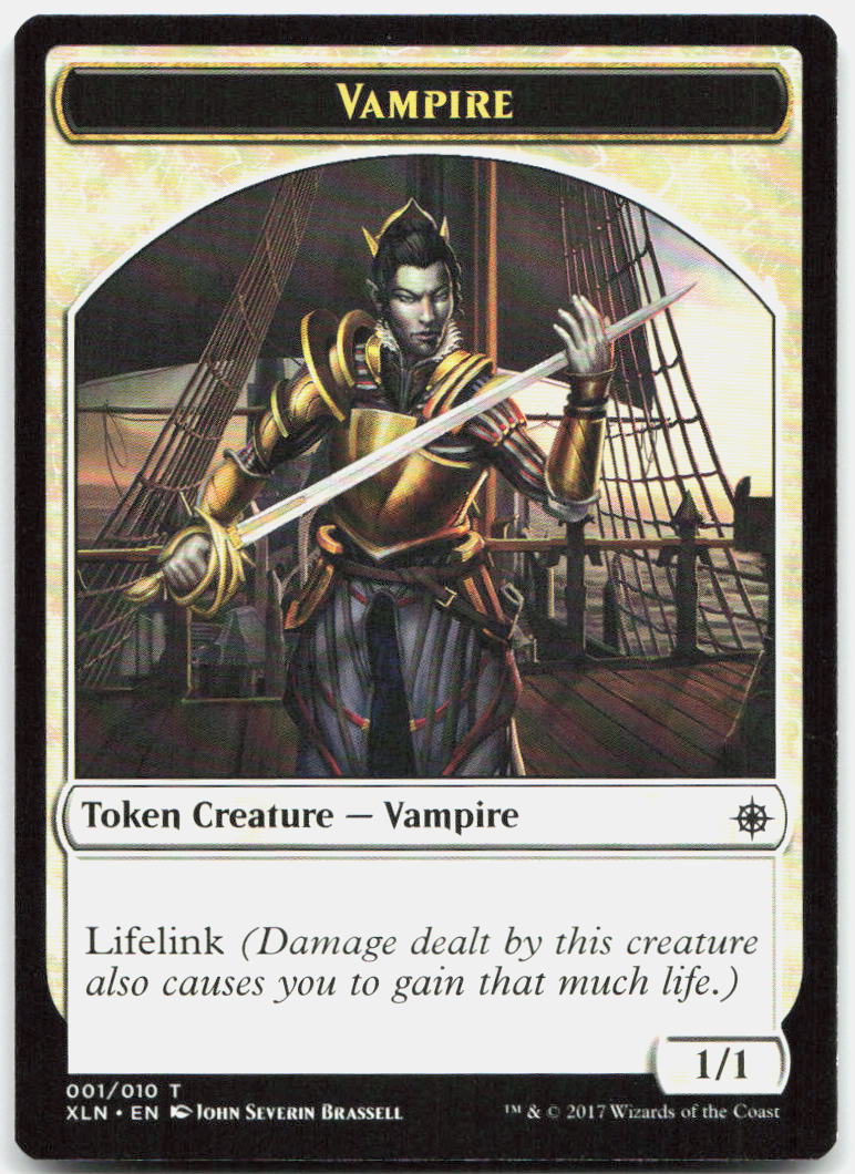Vampire // Treasure (008) Double-Sided Token NM T Ixalan 1 // 8