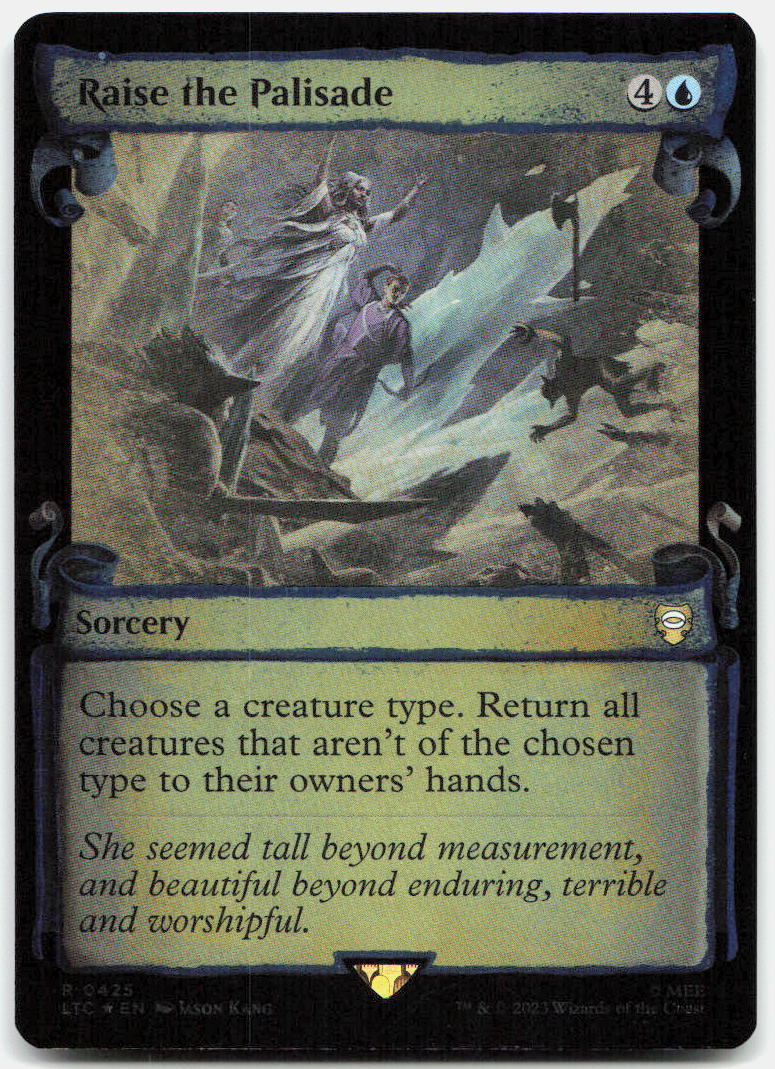 Raise the Palisade (Showcase Scrolls) NM Foil R  Tales of Middle-earth 425