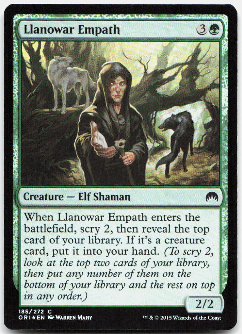 Llanowar Empath NM Foil C Magic Origins 185