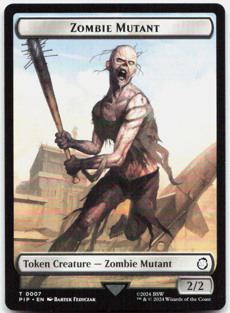 Radiation // Soldier (0010) Double-Sided Token NM Foil T Universes Beyond: Fallo