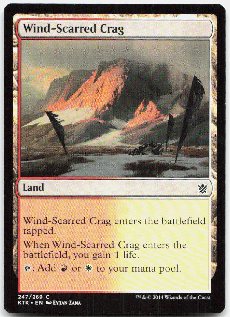 Wind-Scarred Crag NM C Khans of Tarkir 247