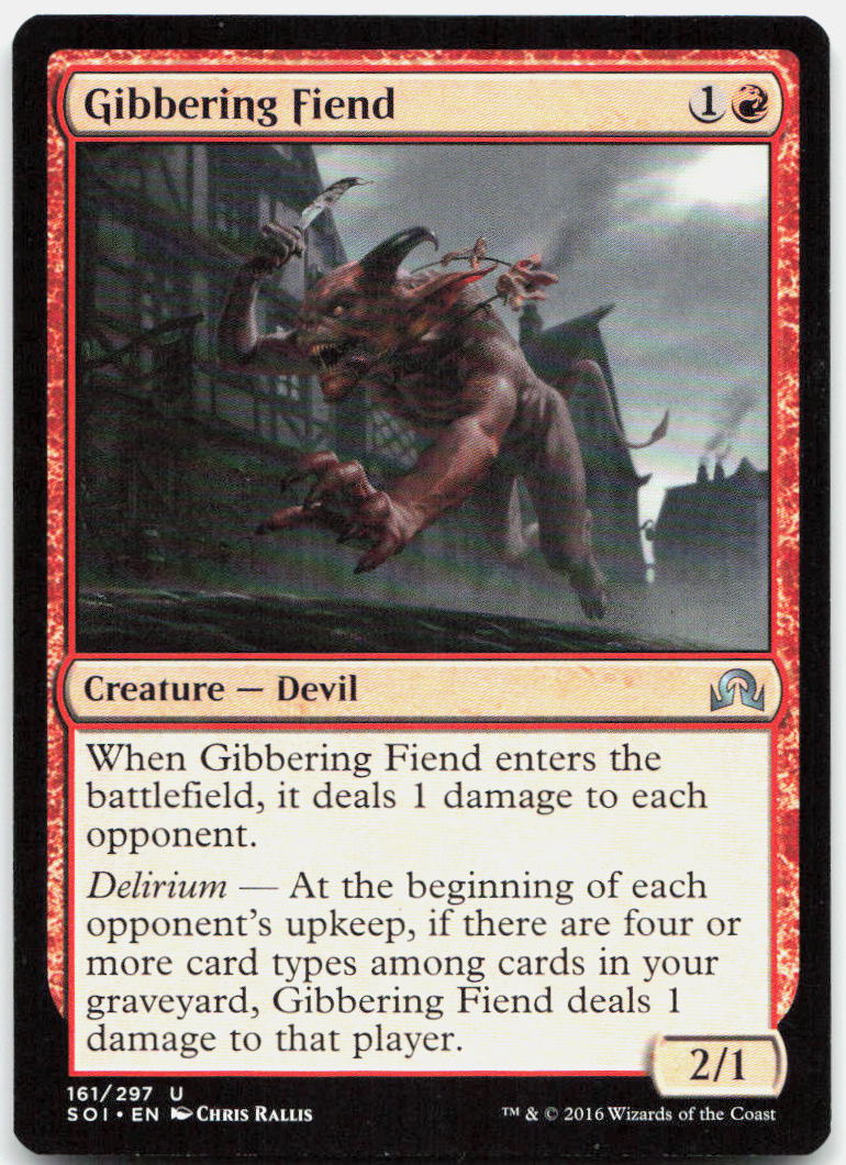 Gibbering Fiend NM U Shadows over Innistrad 161