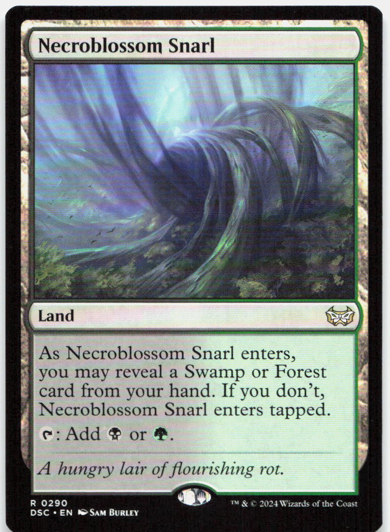Necroblossom Snarl NM R Commander: Duskmourn: House of Horror 290