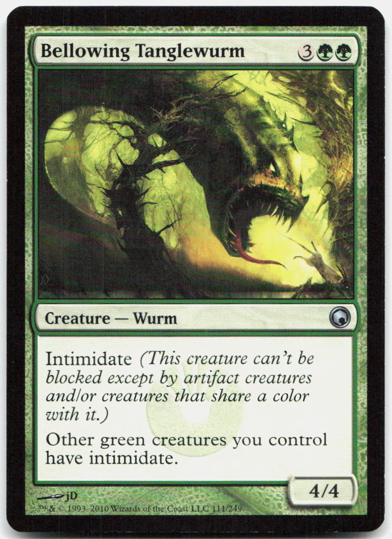 Bellowing Tanglewurm NM U Scars of Mirrodin 111