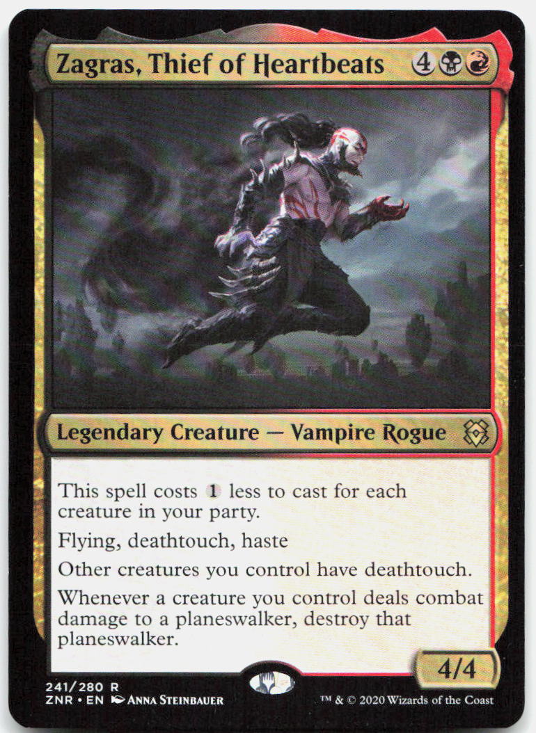 Zagras, Thief of Heartbeats NM R Zendikar Rising 241