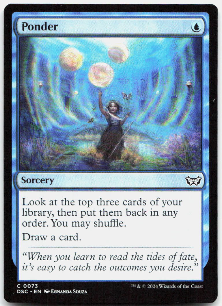 Ponder NM C Commander: Duskmourn: House of Horror 73