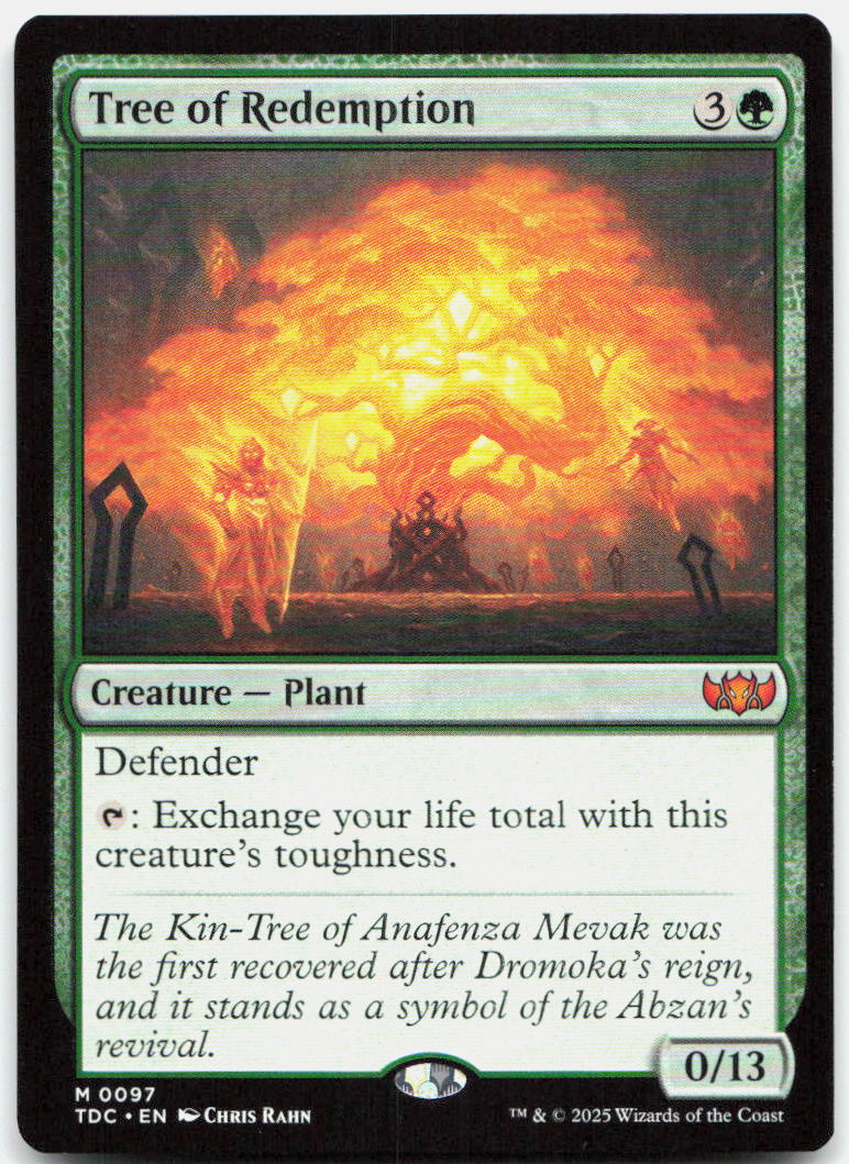Tree of Redemption NM M Commander: Tarkir: Dragonstorm 97