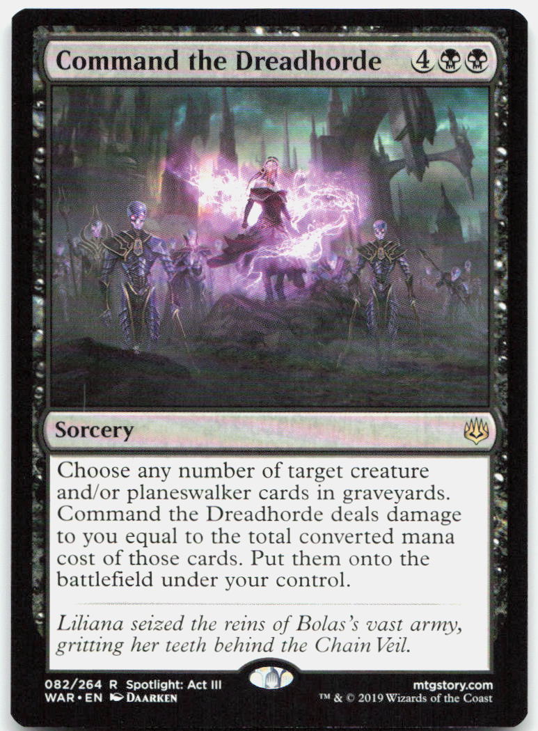 Command the Dreadhorde NM R War of the Spark 82