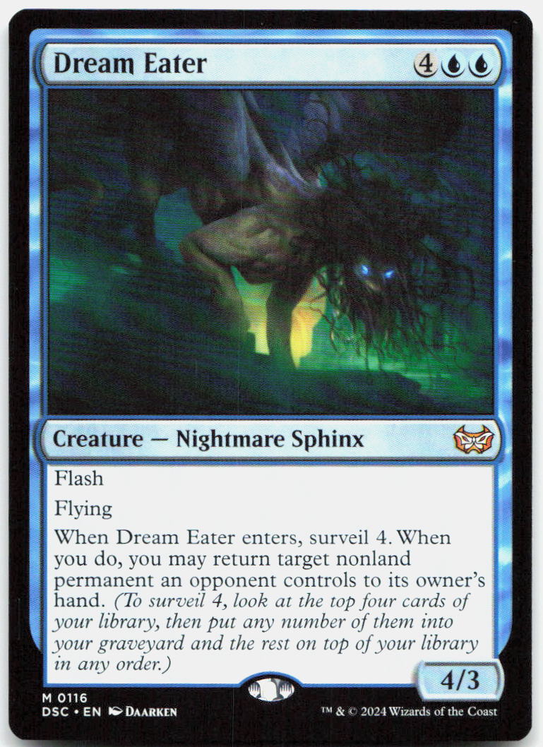 Dream Eater NM M Commander: Duskmourn: House of Horror 116
