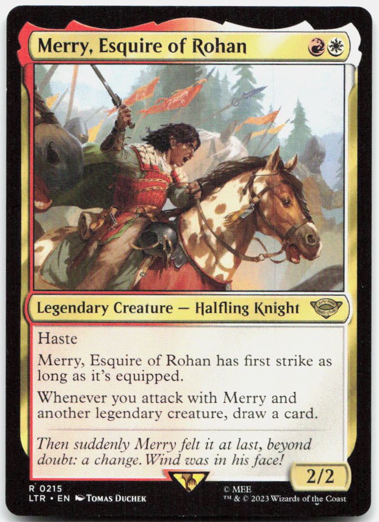 Merry, Esquire of Rohan NM R : The Lord of the Rings: Tales of Middle-earth 215
