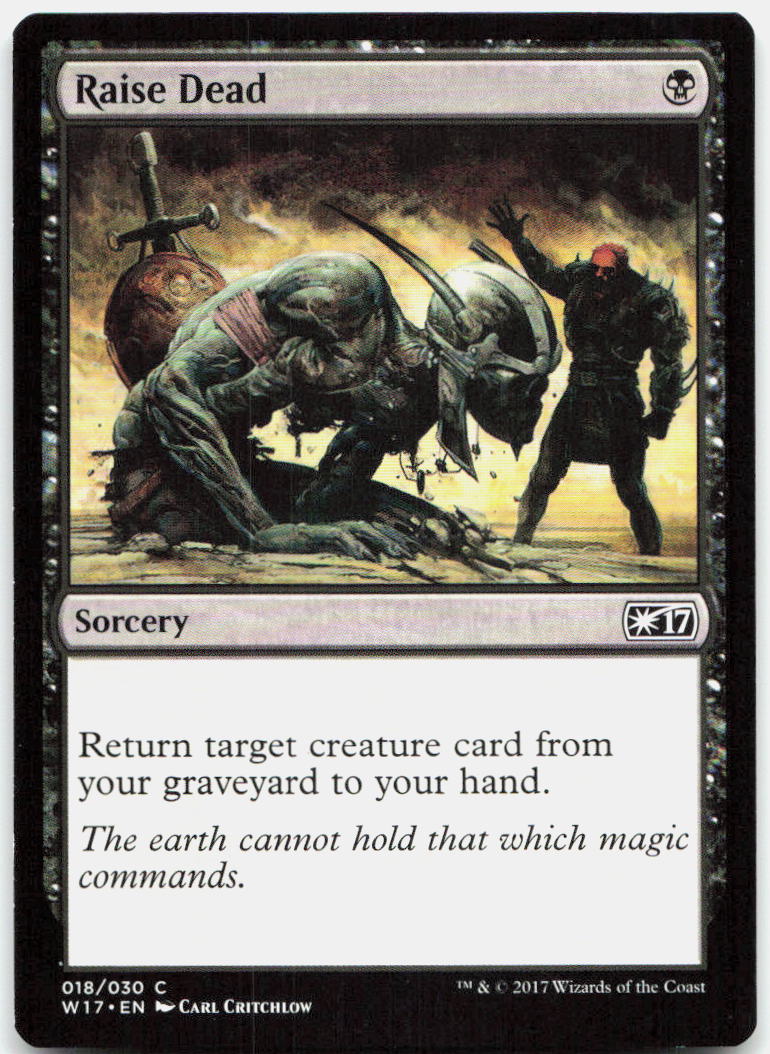 Raise Dead NM C Welcome Deck 2017 18