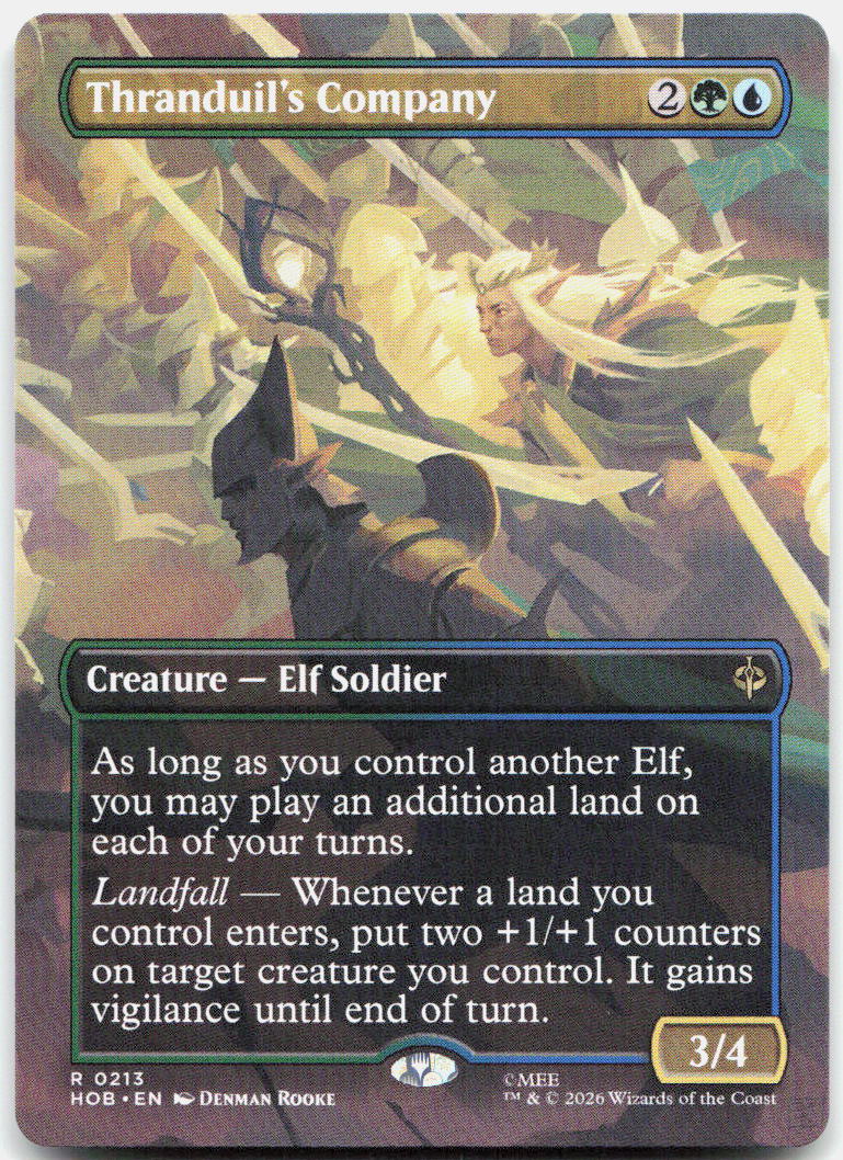 Thranduil's Company (Borderless) NM R The Hobbit 213