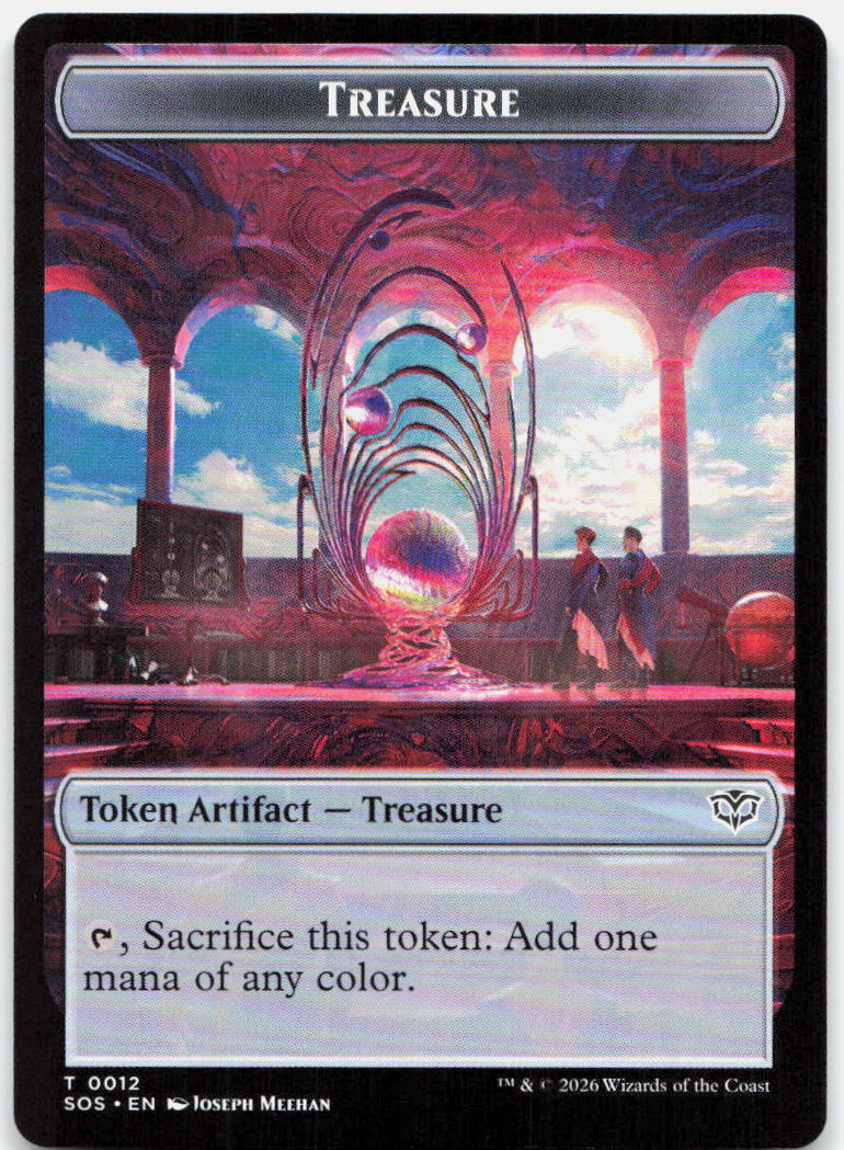 Elemental (0002) // Treasure Double-Sided Token NM T Secrets of Strixhaven 2 //