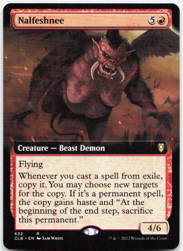 Nalfeshnee (Extended Art) NM R Commander Legends: Battle for Baldur's Gate 632