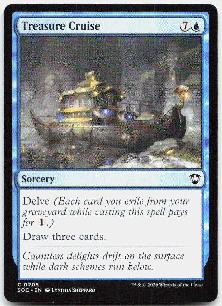 Treasure Cruise NM C Commander: Secrets of Strixhaven 205