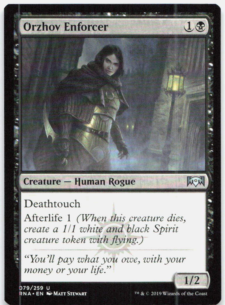 Orzhov Enforcer NM U Ravnica Allegiance 79