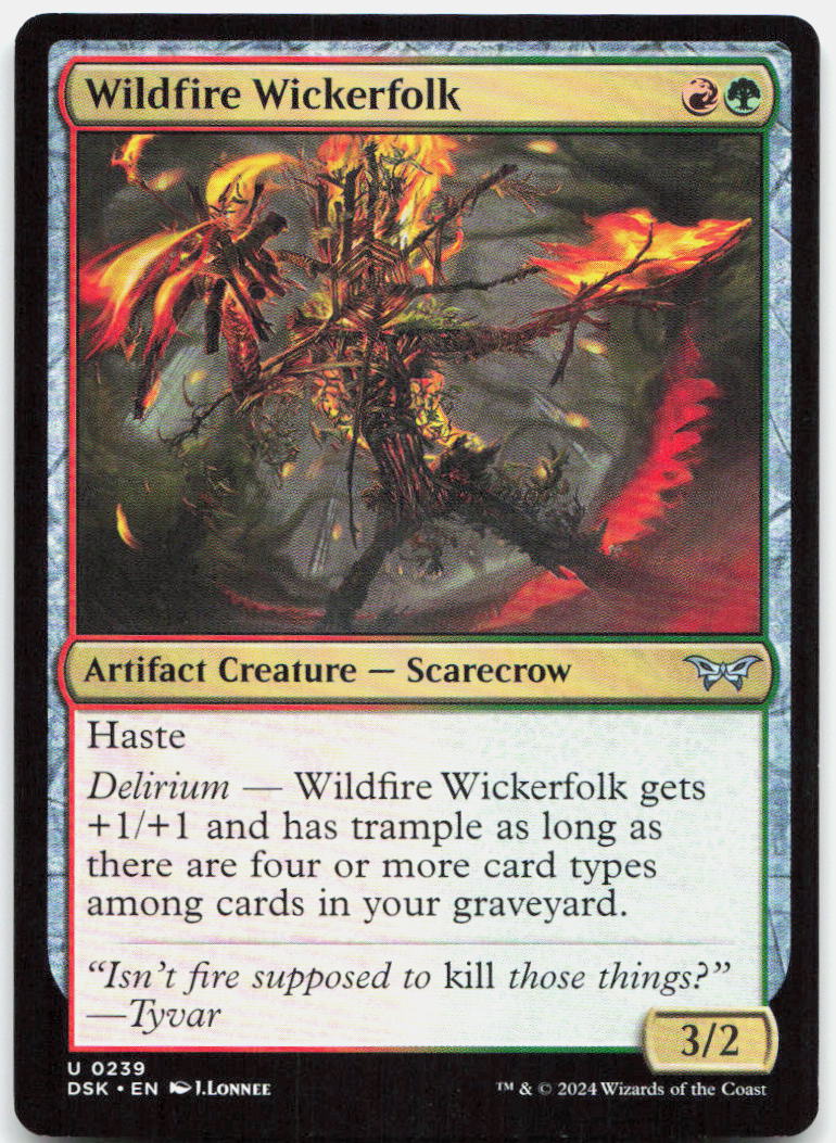 Wildfire Wickerfolk NM U Duskmourn: House of Horror 239