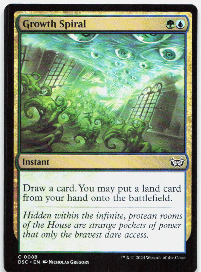 Growth Spiral NM C Commander: Duskmourn: House of Horror 88