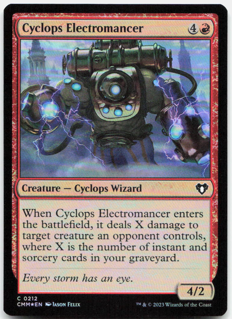 Cyclops Electromancer NM Foil C Commander Masters 212