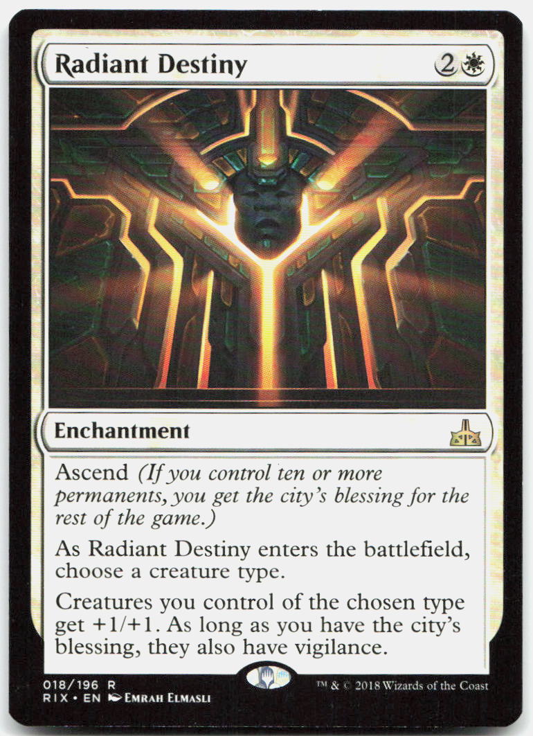 Radiant Destiny NM R Rivals of Ixalan 18