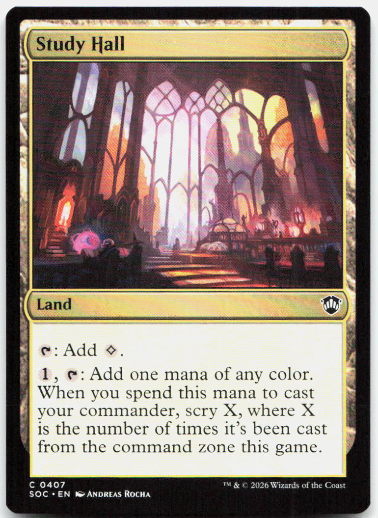 Study Hall NM C Commander: Secrets of Strixhaven 407