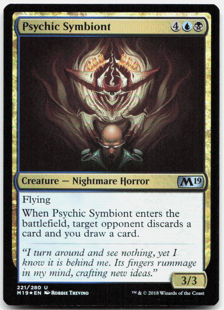 Psychic Symbiont NM Foil U Core Set 2019 221