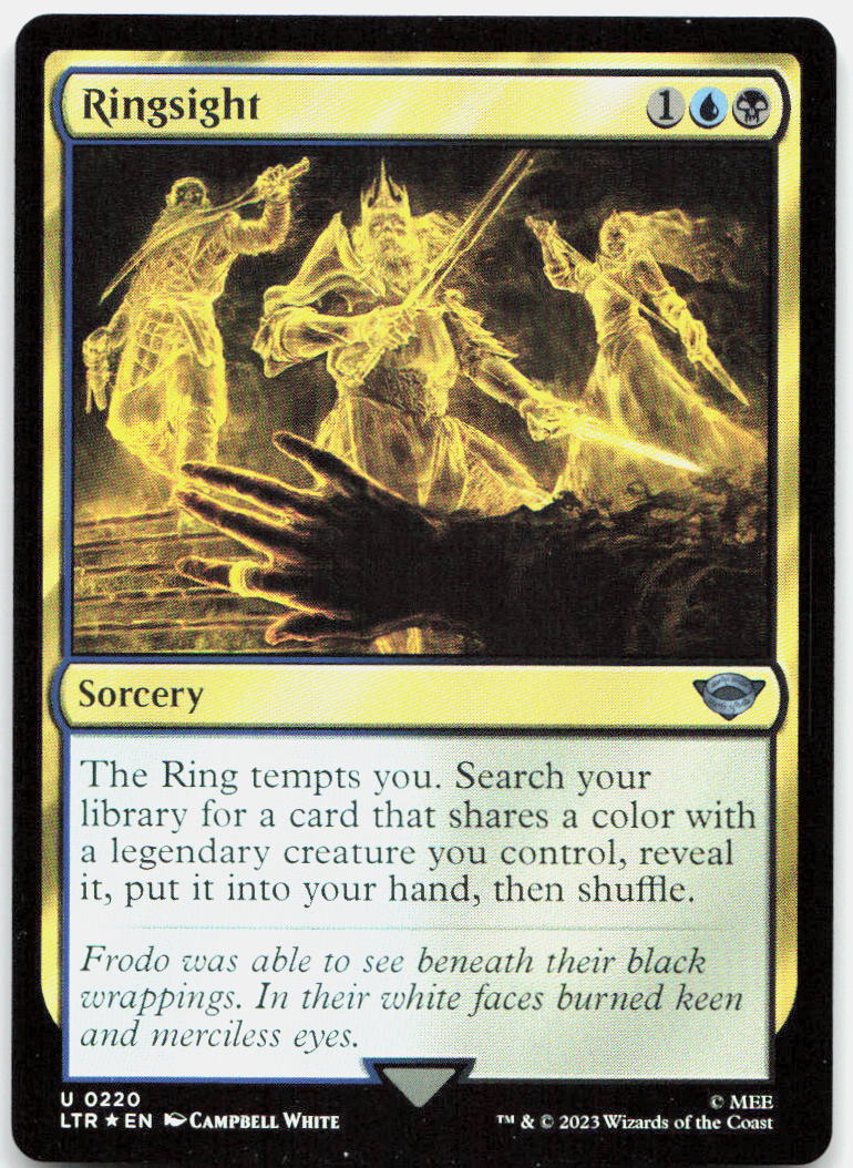 Ringsight NM Foil U Universes Beyond: The Lord of the Rings: Tales of Middle-earth 220