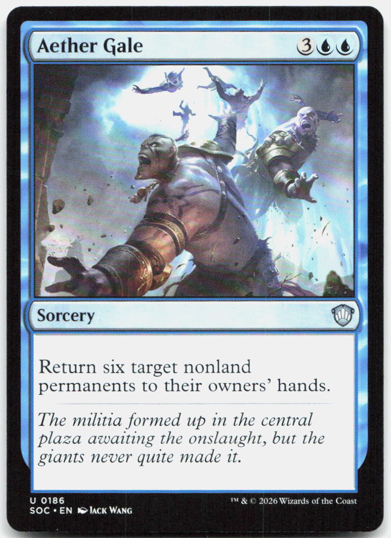 Aether Gale NM U Commander: Secrets of Strixhaven 186