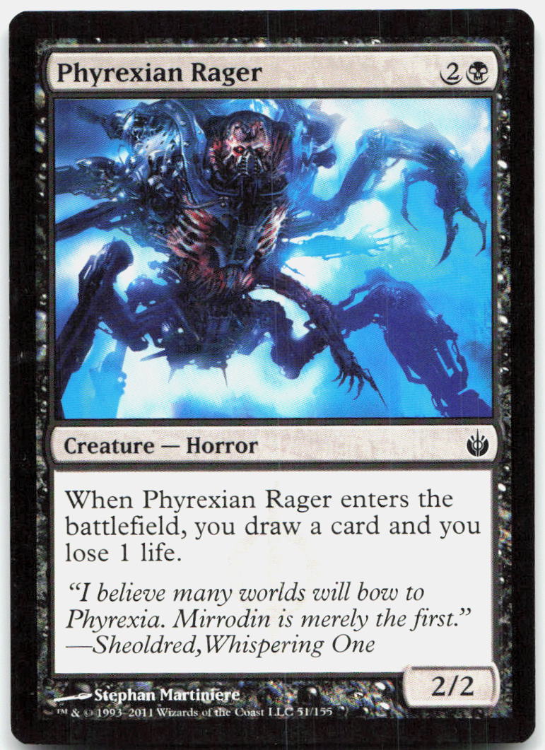 Phyrexian Rager NM C Mirrodin Besieged 51