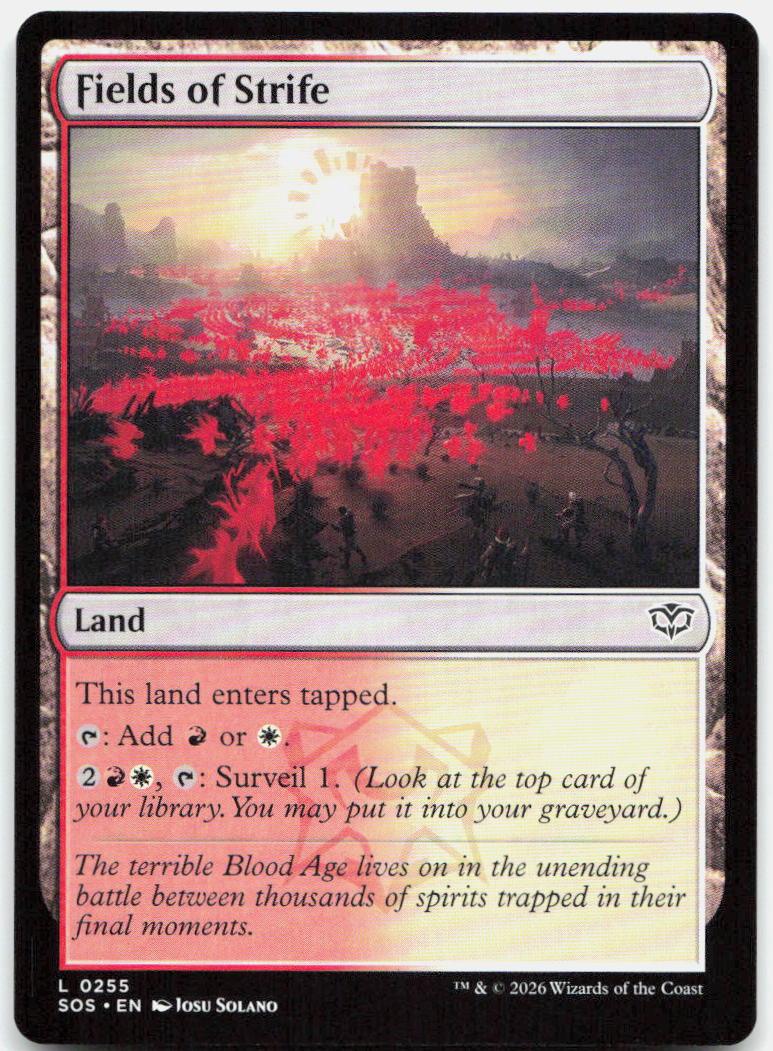 Fields of Strife NM L Secrets of Strixhaven 255
