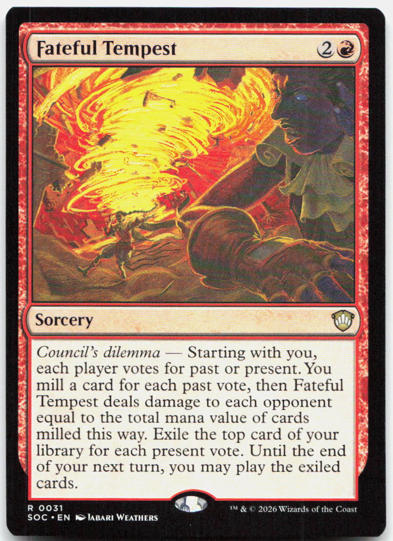 Fateful Tempest NM R Commander: Secrets of Strixhaven 31