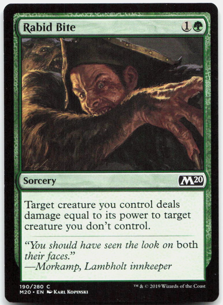 Rabid Bite NM C Core Set 2020 190