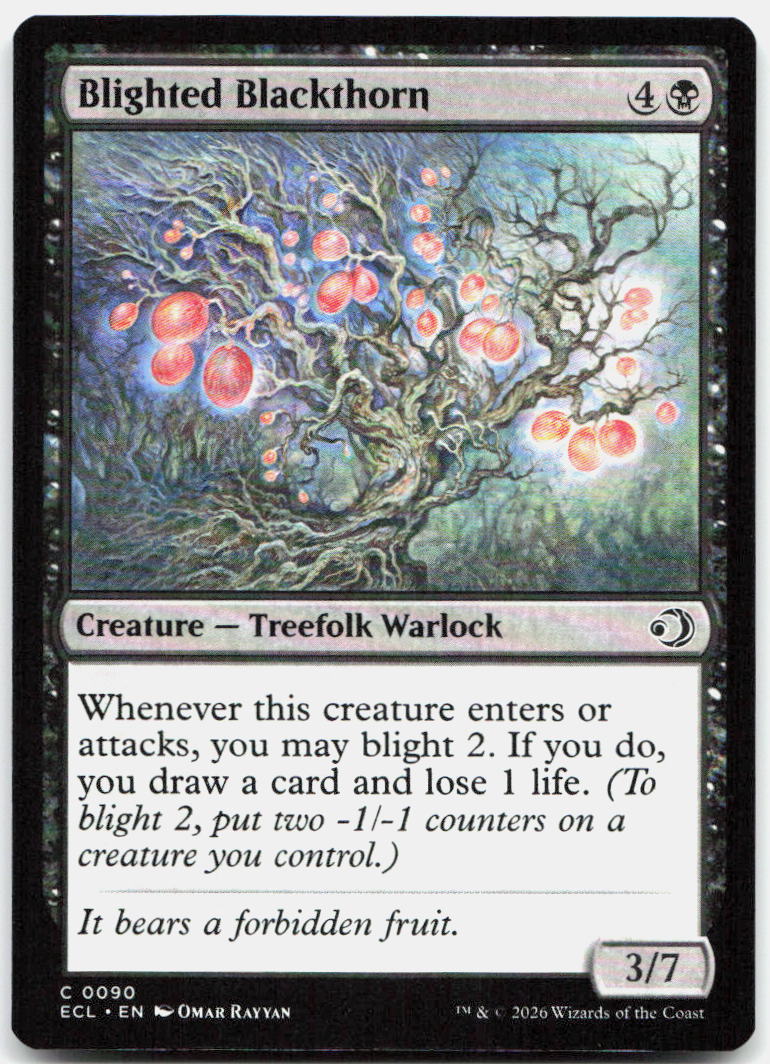Blighted Blackthorn NM C Lorwyn Eclipsed 90