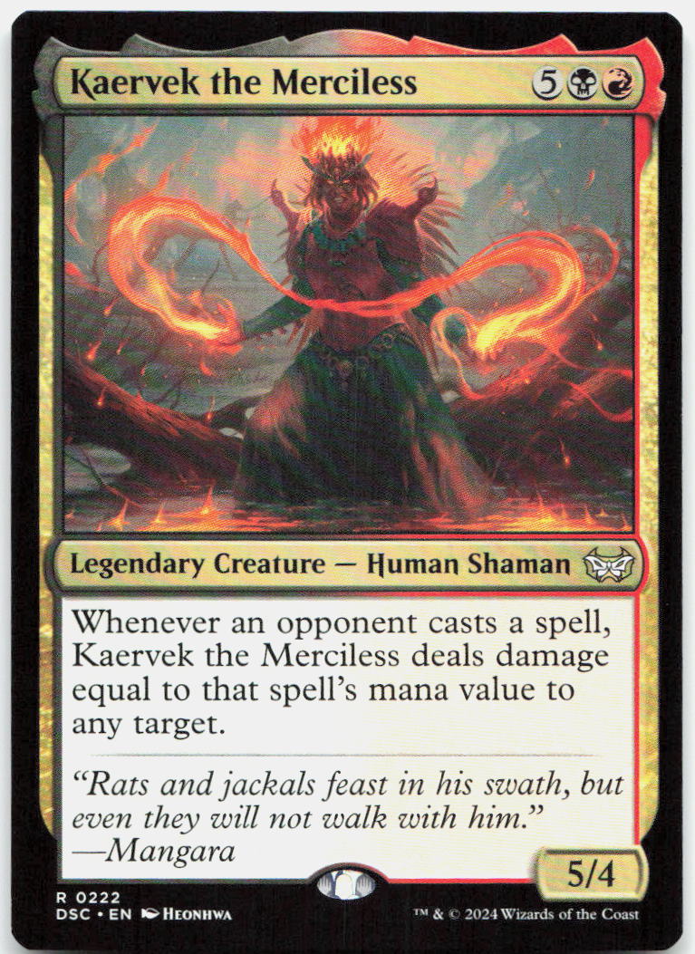 Kaervek the Merciless NM R Commander: Duskmourn: House of Horror 222