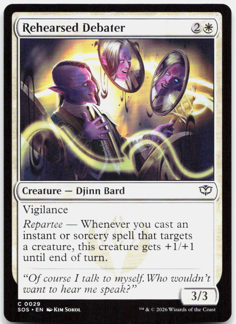 Rehearsed Debater NM C Secrets of Strixhaven 29