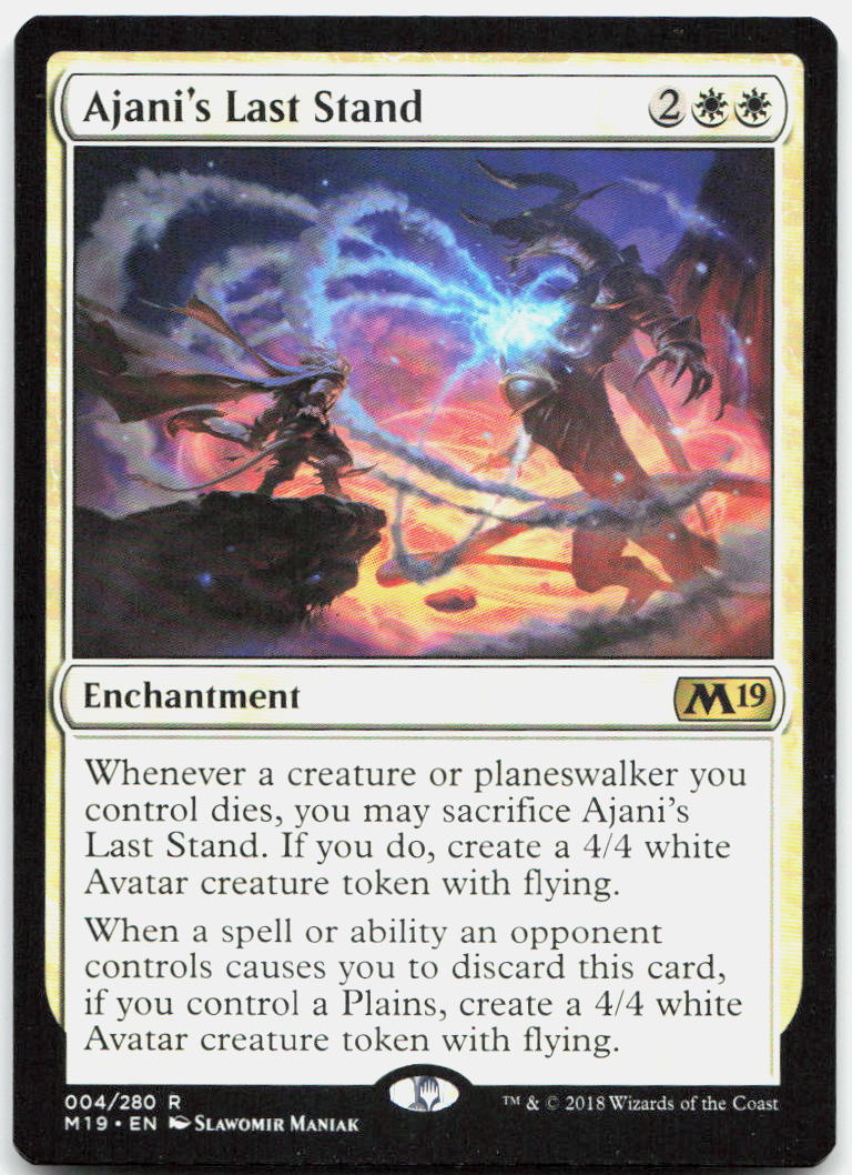 Ajani's Last Stand NM R Core Set 2019 4