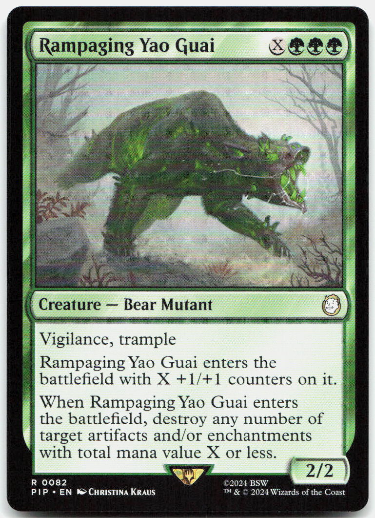 Rampaging Yao Guai NM R Universes Beyond: Fallout 82