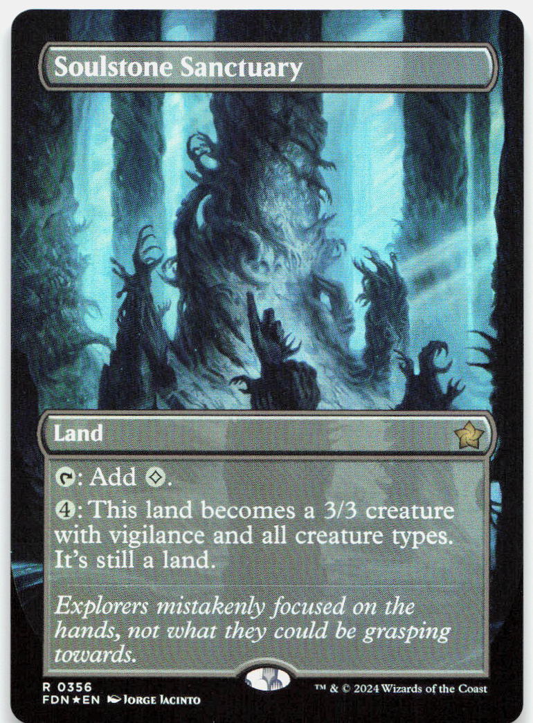 Soulstone Sanctuary (Borderless) NM Foil R Foundations 356
