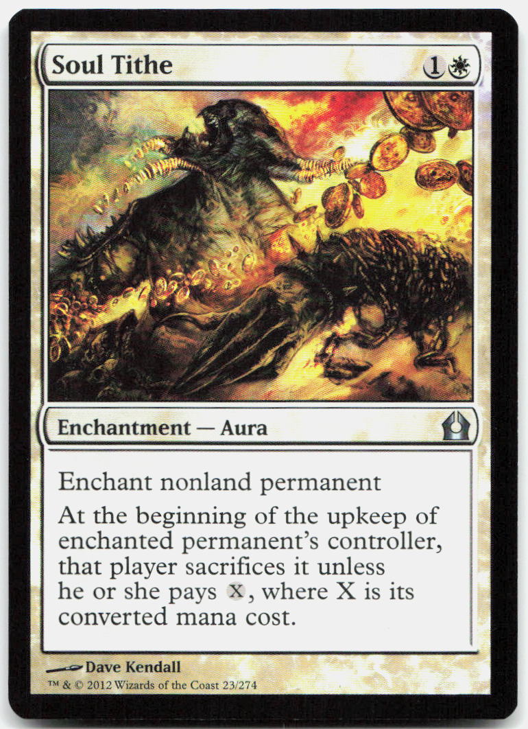 Soul Tithe NM Foil U Return to Ravnica 23