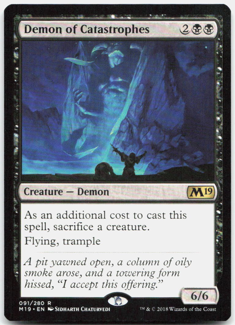 Demon of Catastrophes NM R Core Set 2019 91