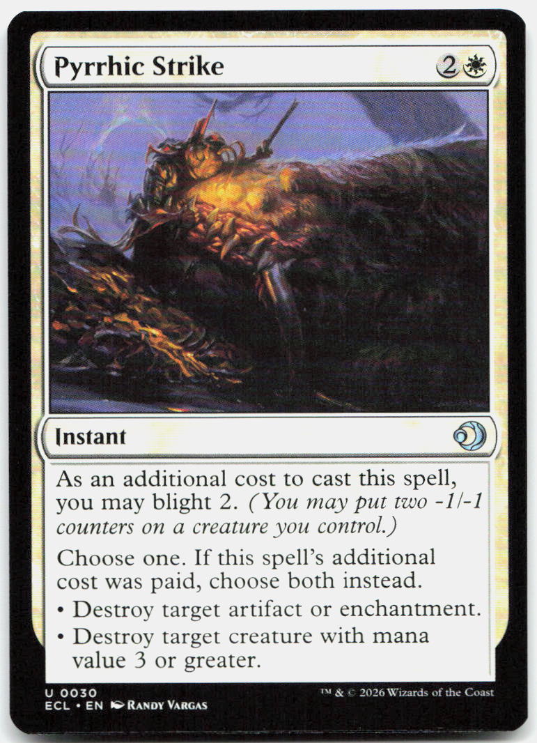 Pyrrhic Strike NM U Lorwyn Eclipsed 30