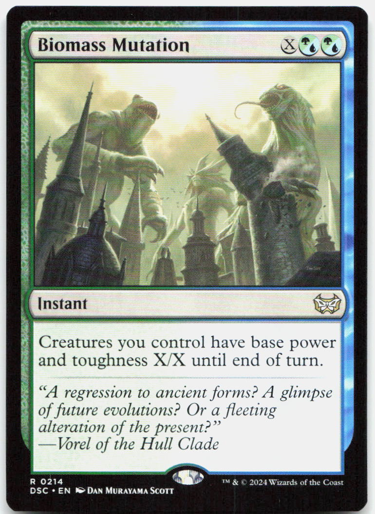 Biomass Mutation NM R Commander: Duskmourn: House of Horror 214