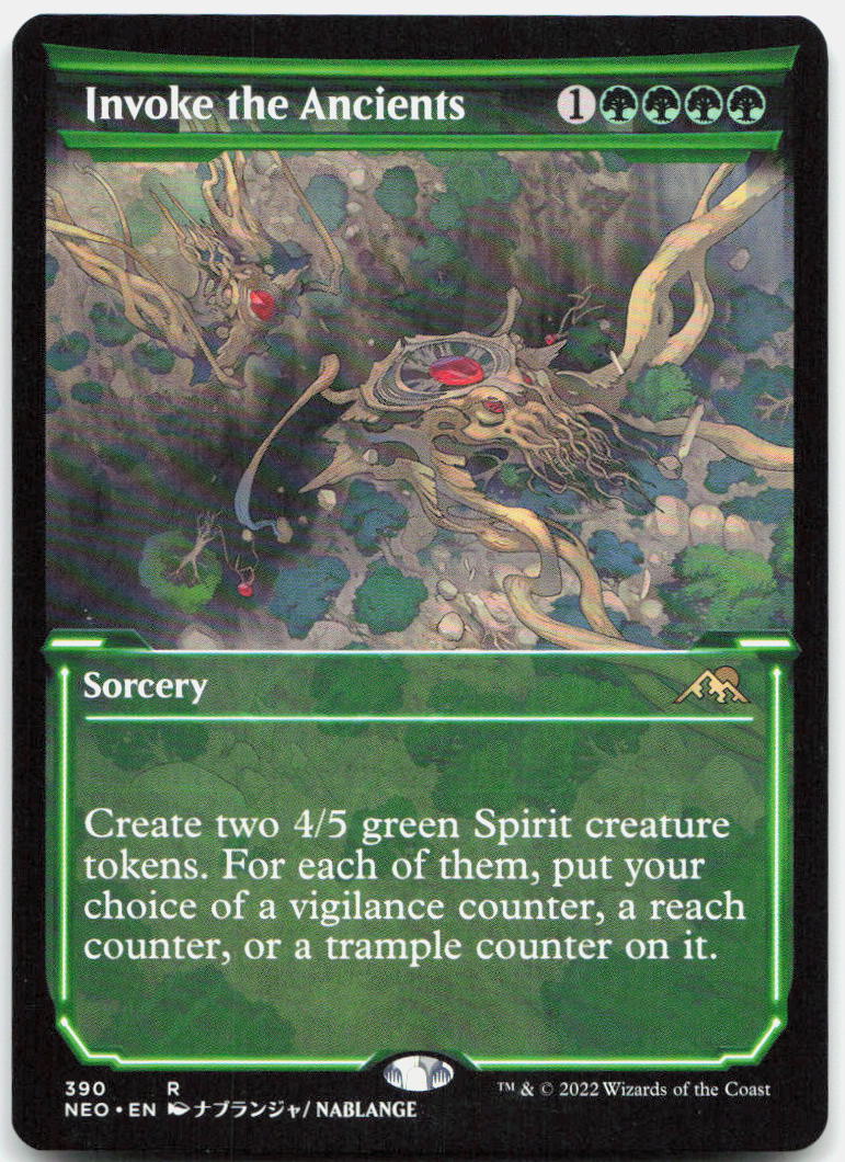 Invoke the Ancients (Showcase) NM R Kamigawa: Neon Dynasty 390